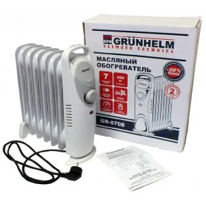 Масляный радиатор Grunhelm GR-0708 Масляный радиатор Grunhelm GR-0708