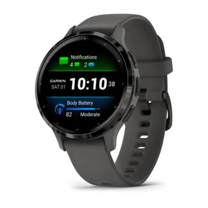 Смарт-годинник Garmin Venu 3s Silver Stainless Steel Bezel with Pebble Gray Case and Silicone Band (010-02785-50) Смарт-годинник Garmin Venu 3s Silver Stainless Steel Bezel with Pebble Gray Case and Silicone Band (010-02785-50)