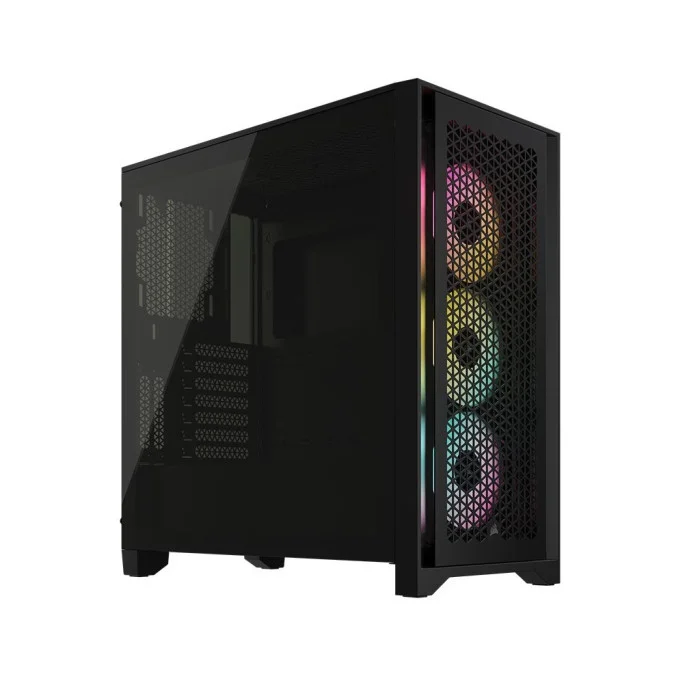 Корпус Corsair iCUE 4000D RGB AirFlow Tempered Glass Black (CC-9011240-WW) без БП Корпус Corsair iCUE 4000D RGB AirFlow Tempered Glass Black (CC-9011240-WW) без БП