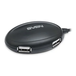 Концентратор Sven HB-401 черный, 4xUSB2.0