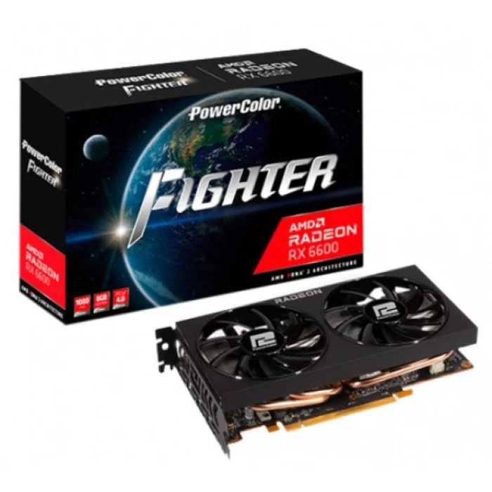 Видеокарта AMD Radeon RX 6750 XT 12GB GDDR6 Fighter PowerColor (AXRX 6750 XT 12GBD6-3DH)