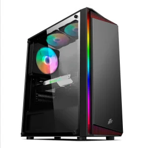 Корпус 1stPlayer RB-4-1G6-BK Black без БП Корпус 1stPlayer RB-4-1G6-BK Black без БП