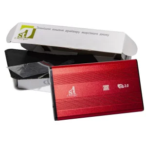 Внешний карман 1StCharger SATA HDD/SSD 2.5", USB 3.0, Red (HDE1STU2530BR)