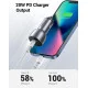 Автомобильное зарядное устройство для Ugreen CD213 (2xUSB 36W (USB-C+USB-A) QC 3.0+ Gray (60980)