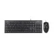 Комплект (клавіатура, миша) A4Tech KR-8372 Black USB