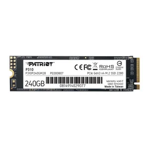 Накопитель SSD 240GB Patriot P310 M.2 2280 PCIe NVMe 4.0 x4 TLC (P310P240GM28)