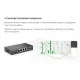 Коммутатор Ruijie Reyee RG-ES208GC (7xGE, 1xGE Uplink, CCTV, Cloud Managed, L2, настольный, бесшумный, металл)