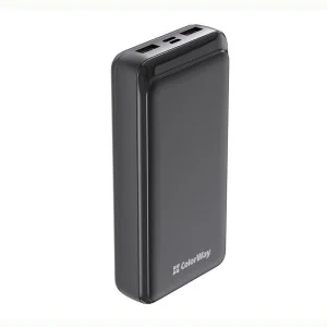 Універсальна мобільна батарея ColorWay Slim 20000mAh Black (CW-PB200LPD2BK) Універсальна мобільна батарея ColorWay Slim 20000mAh Black (CW-PB200LPD2BK)