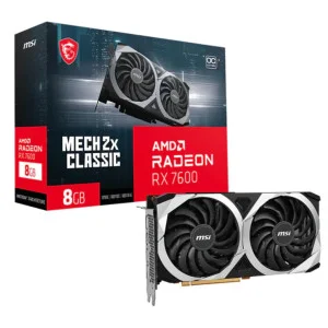 Видеокарта AMD Radeon RX 7600 8GB GDDR6 Mesh 2X Classic OC MSI (Radeon RX 7600 MECH 2X CLASSIC 8G OC)