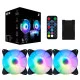 Вентилятор 1stPlayer CC-Combo RGB 3 Fans; 120х120х25мм, 6-pin