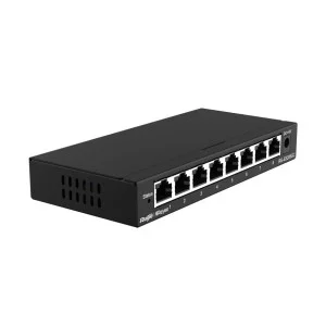 Коммутатор Ruijie Reyee RG-ES208GC (7xGE, 1xGE Uplink, CCTV, Cloud Managed, L2, настольный, бесшумный, металл)