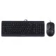 Комплект (клавіатура, мишка) A4Tech F1512 Black USB