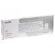 Комплект (клавиатура, мышка) A4Tech F1512 White USB