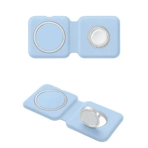 Бездротовий зарядний пристрій ColorWay MagSafe Duo Charger 15W for iPhone Blue (CW-CHW32Q-BL)