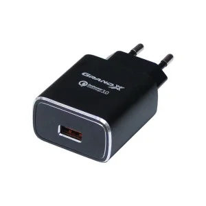 Мережевий зарядний пристрій Grand-X QС3.0 (3xUSB 1.5A/2A/3A) Black (CH-750B)
