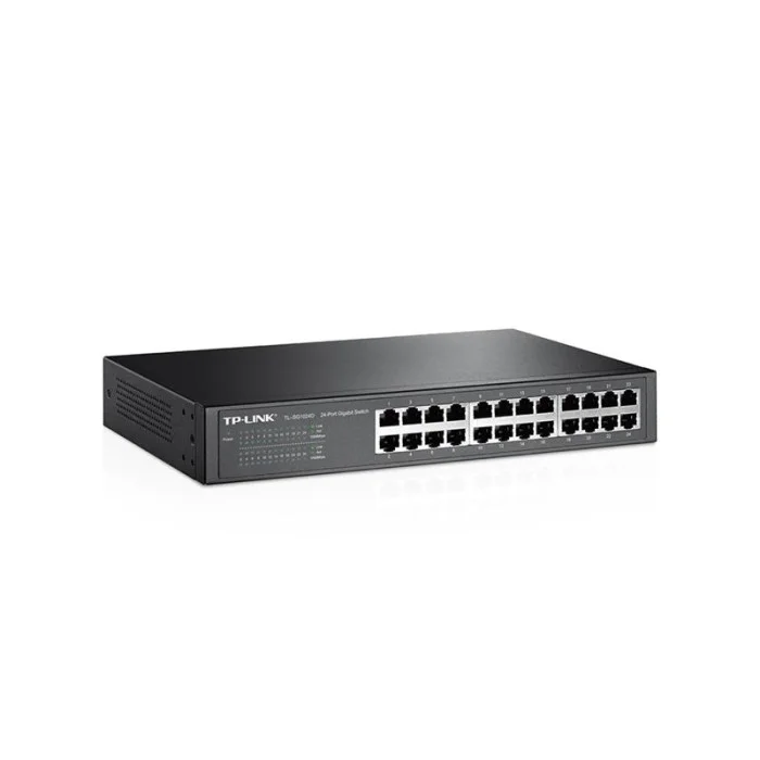 Коммутатор TP-LINK TL-SG1024D (24хGE, металл, настольный/монтаж в стойку)