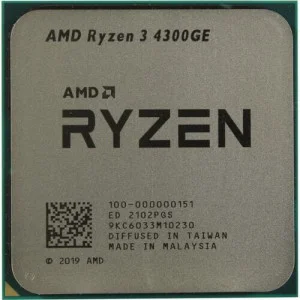 AMD Ryzen 3 4300GE (3.5GHz 4MB 35W AM4) Multipack (100-100000151MPK)