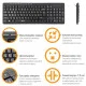Клавиатура беспроводная Piko KB-108X Ukr (1283126467073) Black USB