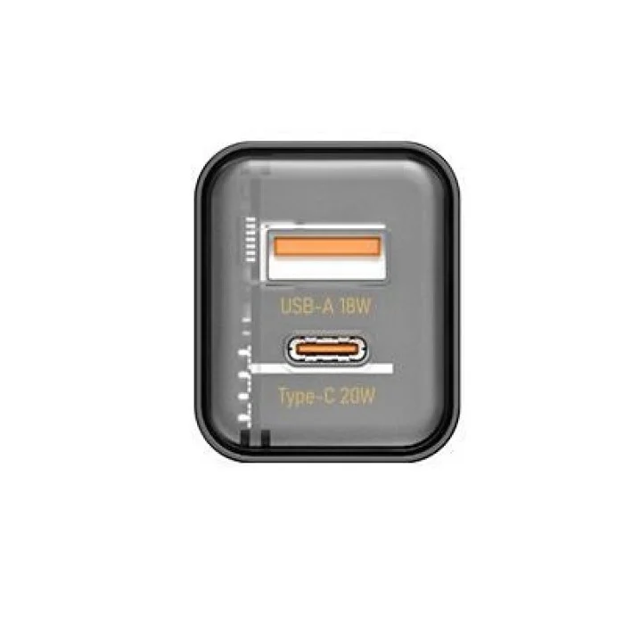 Зарядное устройство для Proda Xinrui A49 Fast Cherge 20W + Quick Charge 3.0 USB, Type-C PD Black