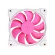 Вентилятор ID-Cooling ZF-12025-PINK ARGB (Single Pack), 120x120x25мм, 4-pin PWM, белый с розовым