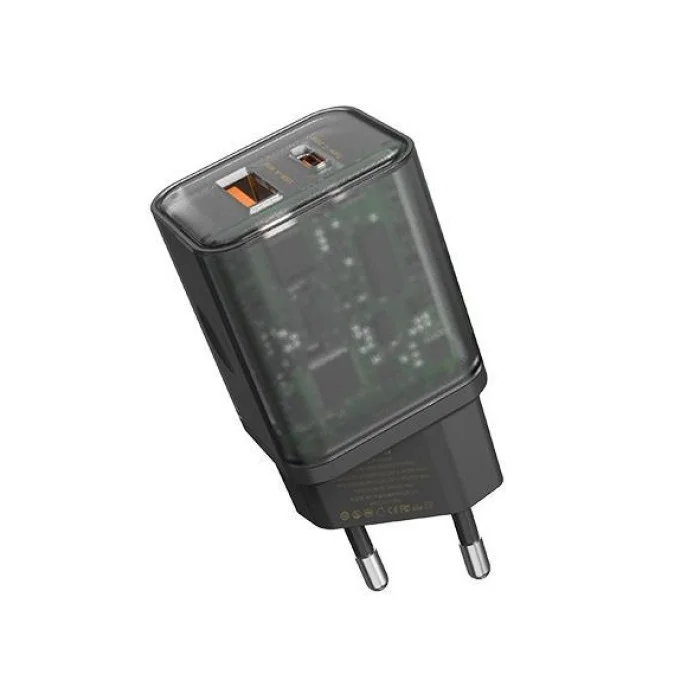Зарядное устройство для Proda Xinrui A49 Fast Cherge 20W + Quick Charge 3.0 USB, Type-C PD Black