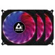Набор вентиляторов Chieftec Tornado RGB 3in1 (CF-3012-RGB), 120x120x25, 6pin
