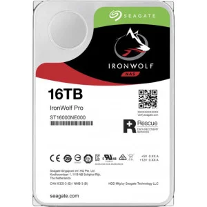 HDD SATA 16.0TB Seagate IronWolf Pro NAS 7200rpm 256MB (ST16000NE000)