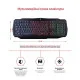 Комплект (клавиатура, мышь) Piko GX50 Black USB (1283126506208) + коврик