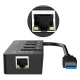 Концентратор USB3.0 Orico (CA912742) HR01-U3-V1-BK-BP Black 3хUSB3.0+RJ45