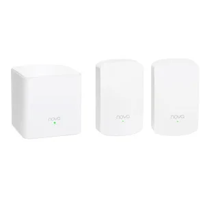 WiFi Mesh система Tenda Nova MW5 (MW5-KIT-3) (AC1200, 1xGE WAN/LAN, 1xGE LAN, Beamforming, MESH, MU-MIMO, 2 антени, 3-pack)