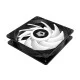 Вентилятор ID-Cooling DF-12025-ARGB-XT, 120x120x25мм, 3-pin/4-pin PWM, чорний з білим