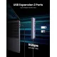 Концентратор USB Type-C Ugreen CM418 2xUSB 3.0 + HDMI + RJ45 1000M Ethernet, Gray (10919)