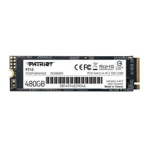 Накопитель SSD 480GB Patriot P310 M.2 2280 PCIe NVMe 4.0 x4 TLC (P310P480GM28)