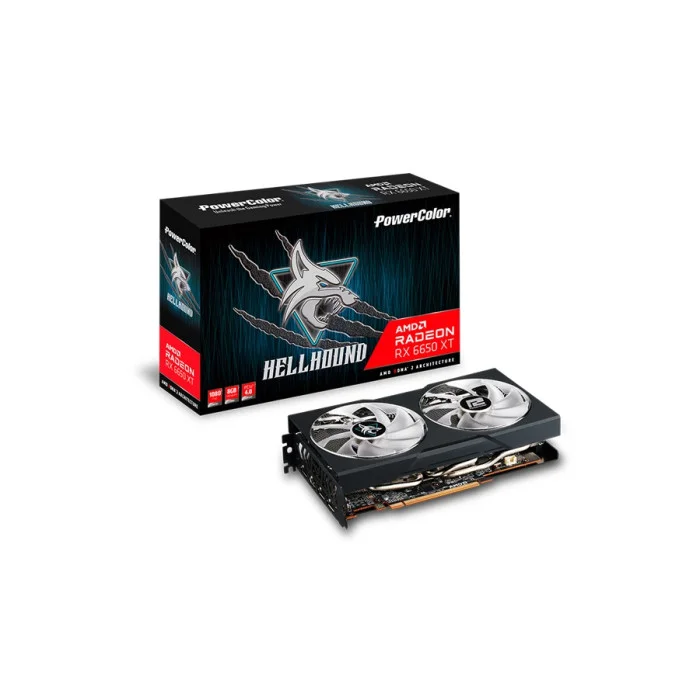 Відеокарта AMD Radeon RX 6650 XT 8GB GDDR6 Hellhound PowerColor (AXRX 6650XT 8GBD6-3DHL/OC)