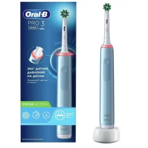 Зубна електрощітка Braun Oral-B Pro3 3000 Cross Action Blue (D505.513.3)