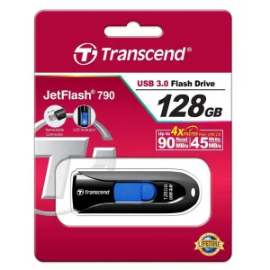 Флеш-накопичувач USB3.0 128GB Transcend JetFlash 790 (TS128GJF790K)