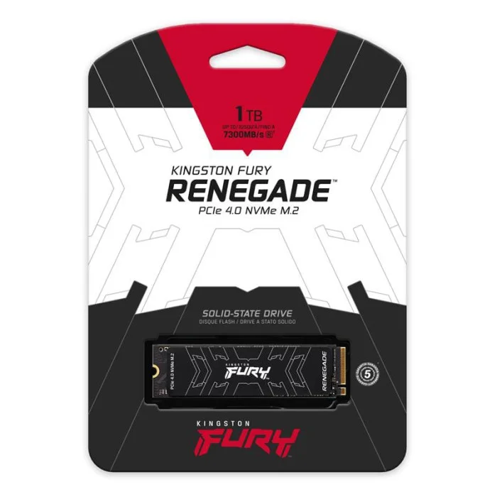 SSD 1.0TB Kingston Fury Renegade M.2 2280 PCIe 4.0 x4 NVMe 3D TLC (SFYRS/1000G) SSD 1.0TB Kingston Fury Renegade M.2 2280 PCIe 4.0 x4 NVMe 3D TLC (SFYRS/1000G)