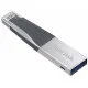 Флеш-накопитель USB3.0 64GB Lightning SanDisk iXpand Mini Black/Silver (SDIX40N-064G-GN6NN)