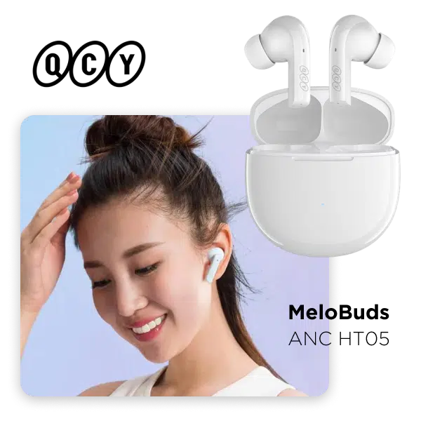 Bluetooth-гарнітура Xiaomi QCY MeloBuds HT05 White