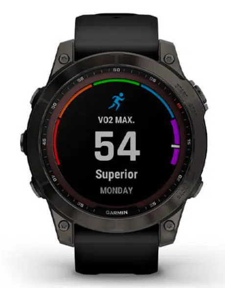 Смарт-годинник Garmin Fenix 7 Sapphire Solar Black DLC Titanium with Black Band (010-02540-34)