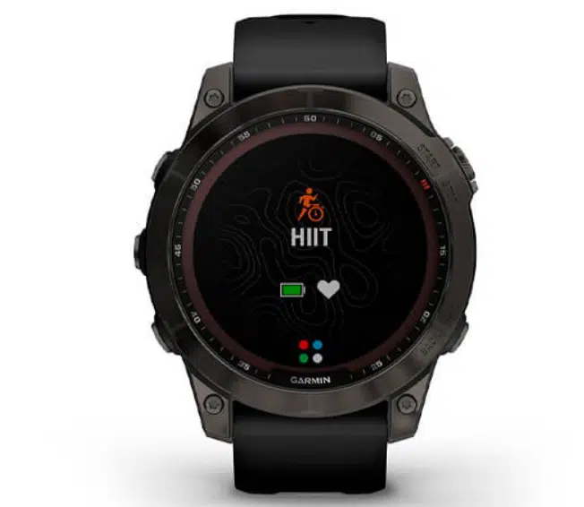 Смарт-годинник Garmin Fenix 7 Sapphire Solar Black DLC Titanium with Black Band (010-02540-34)