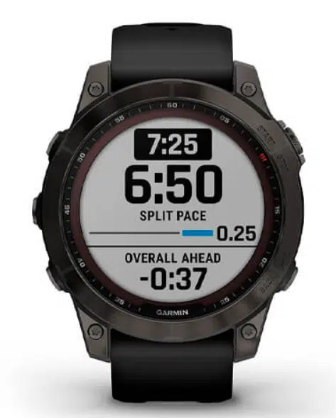 Смарт-годинник Garmin Fenix 7 Sapphire Solar Black DLC Titanium with Black Band (010-02540-34)