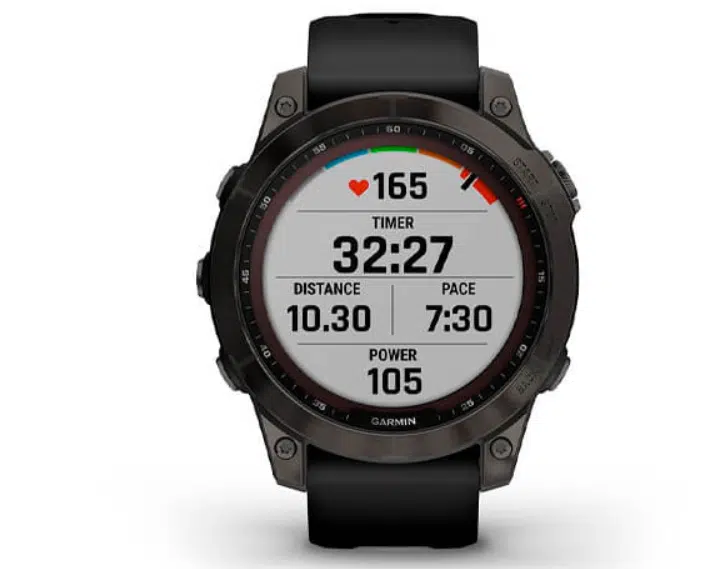 Смарт-годинник Garmin Fenix 7 Sapphire Solar Black DLC Titanium with Black Band (010-02540-34)