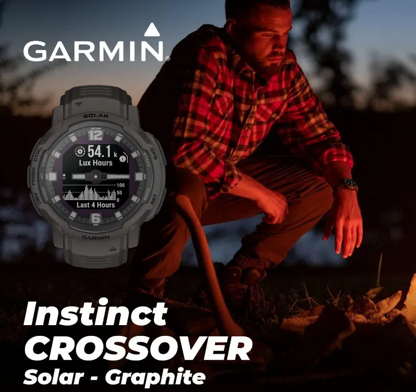 Смарт-годинник Garmin Instinct Crossover Solar Graphite (010-02730-01)