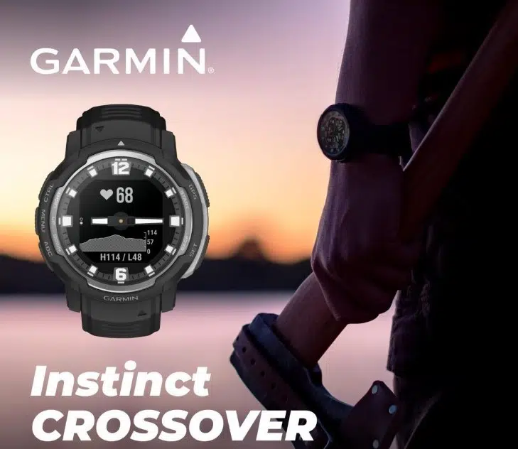 Смарт-годинник Garmin Instinct Crossover Black (010-02730-03)