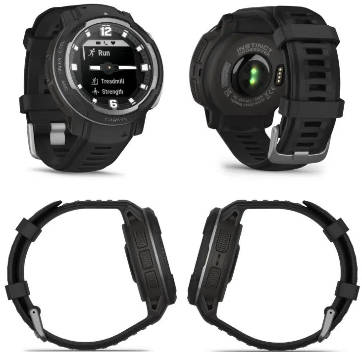 Смарт-годинник Garmin Instinct Crossover Solar Graphite (010-02730-01)