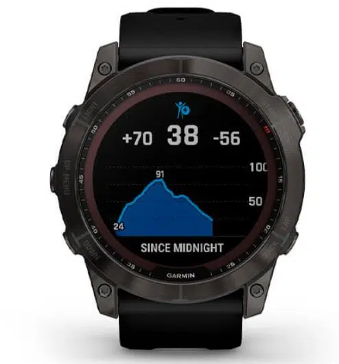 Смарт-годинник Garmin Fenix 7X Sapphire Solar Black DLC Titanium with Black Band (010-02541-45)