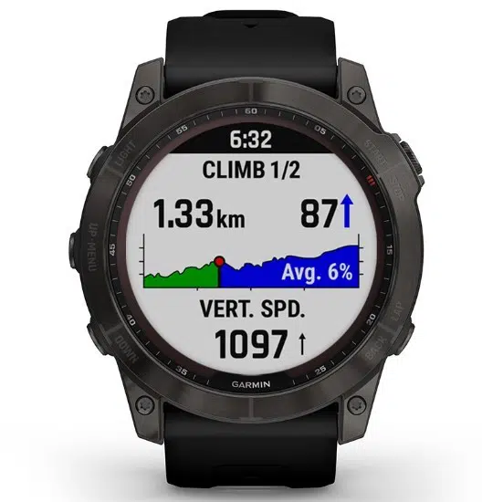 Смарт-годинник Garmin Fenix 7X Sapphire Solar Black DLC Titanium with Black Band (010-02541-45)