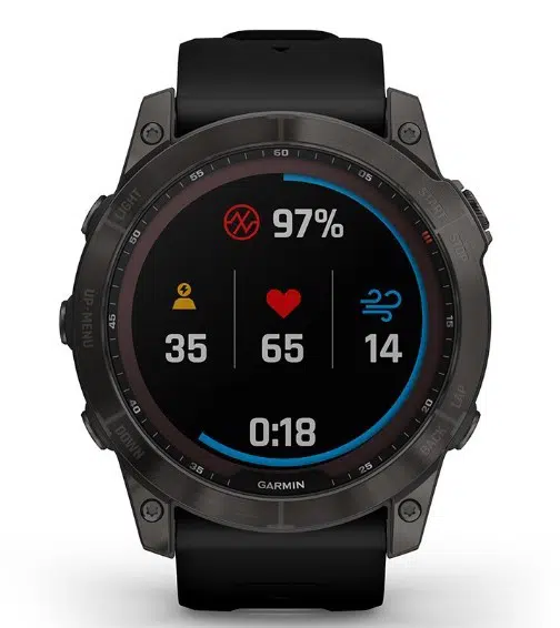 Смарт-годинник Garmin Fenix 7X Sapphire Solar Black DLC Titanium with Black Band (010-02541-45)