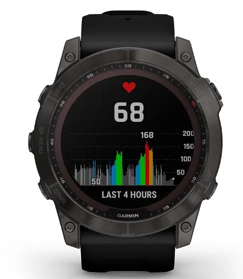 Смарт-годинник Garmin Fenix 7X Sapphire Solar Black DLC Titanium with Black Band (010-02541-45)